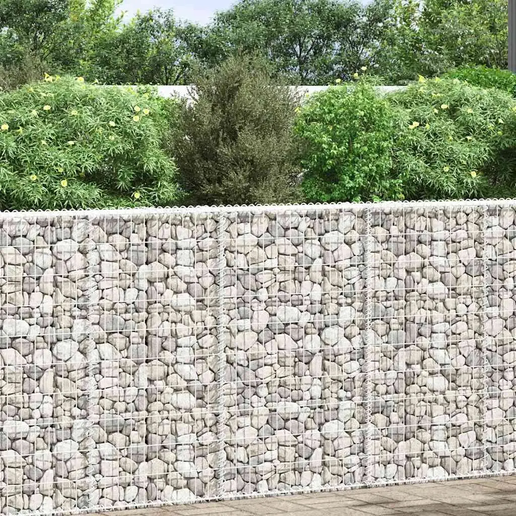 Trapezium Gabion Raised Bed Galvanised Steel 100x20x100 cm 145653 - Home & Garden