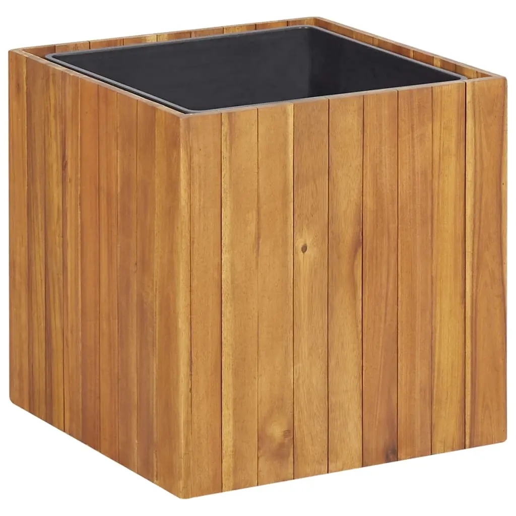 Garden Raised Bed Pot 43.5x43.5x44 cm Solid Acacia Wood 46569 - Home & Garden