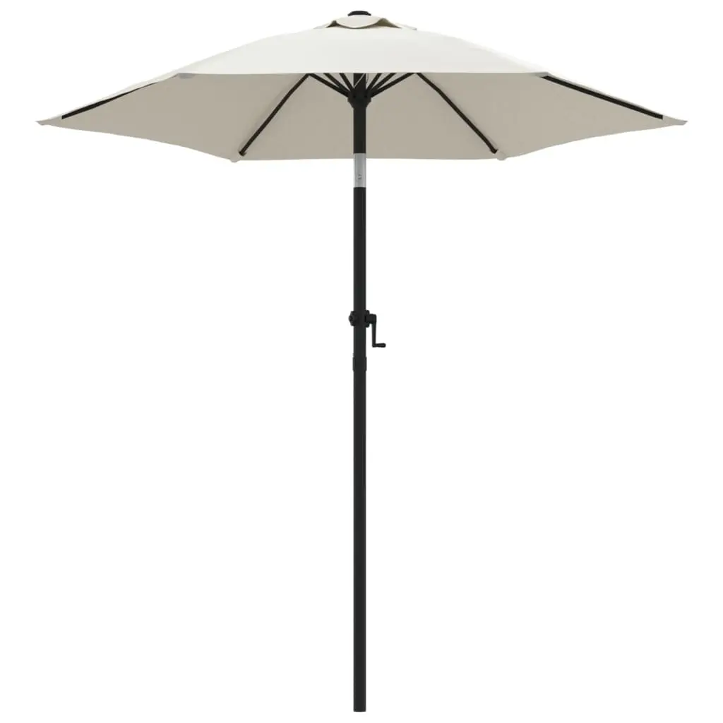 Garden Parasol Sand White 200x224 cm Aluminium 47204 - Home & Garden