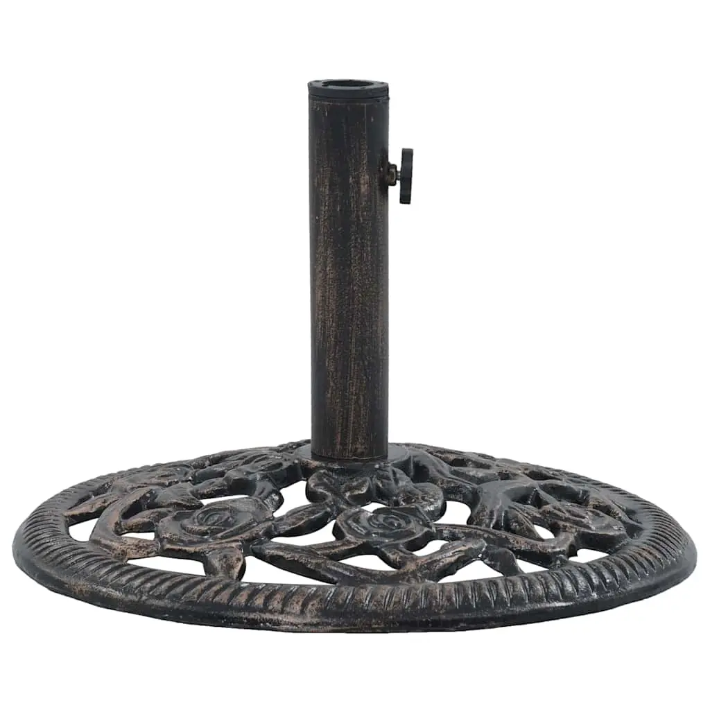 Umbrella Base Bronze 12 kg 48 cm Cast Iron 47861 - Home & Garden