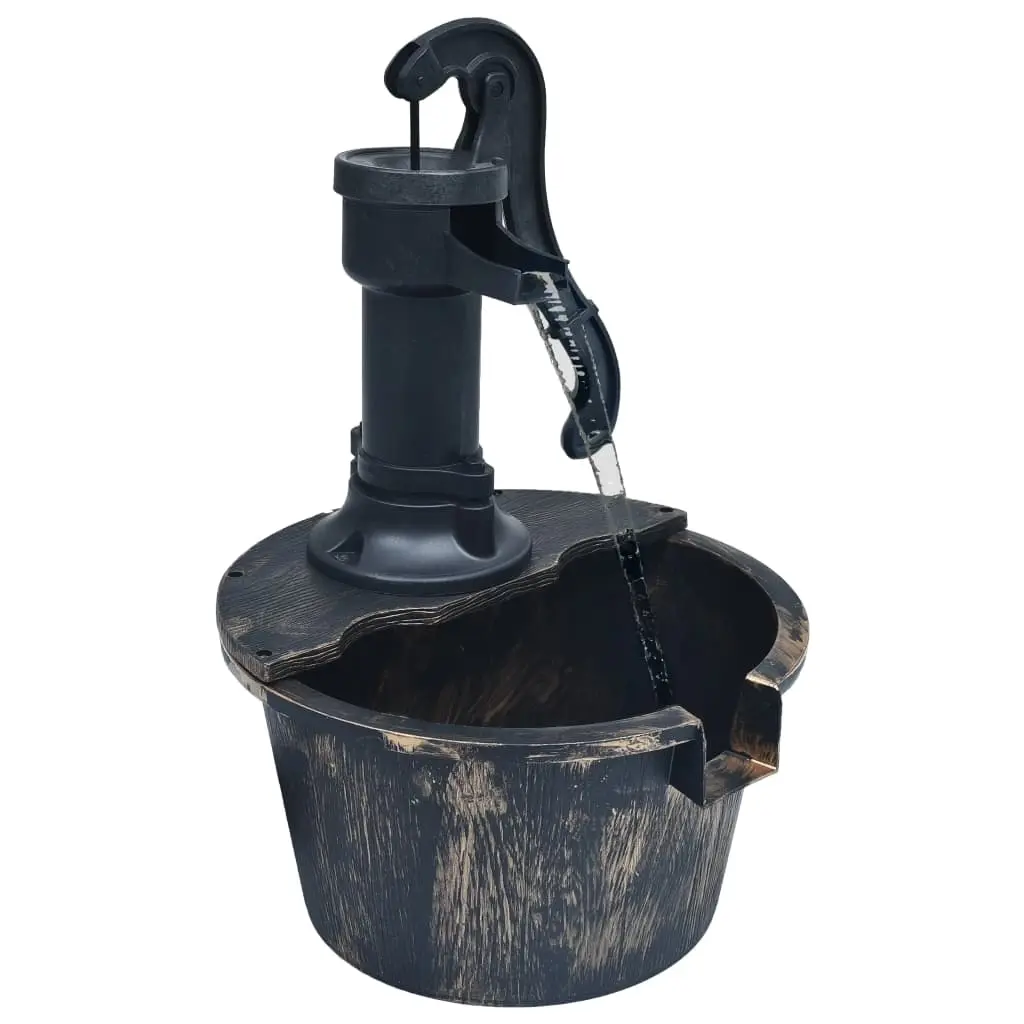 Garden Water Fountain Barrel with Pump 48231 - Home & Garden
