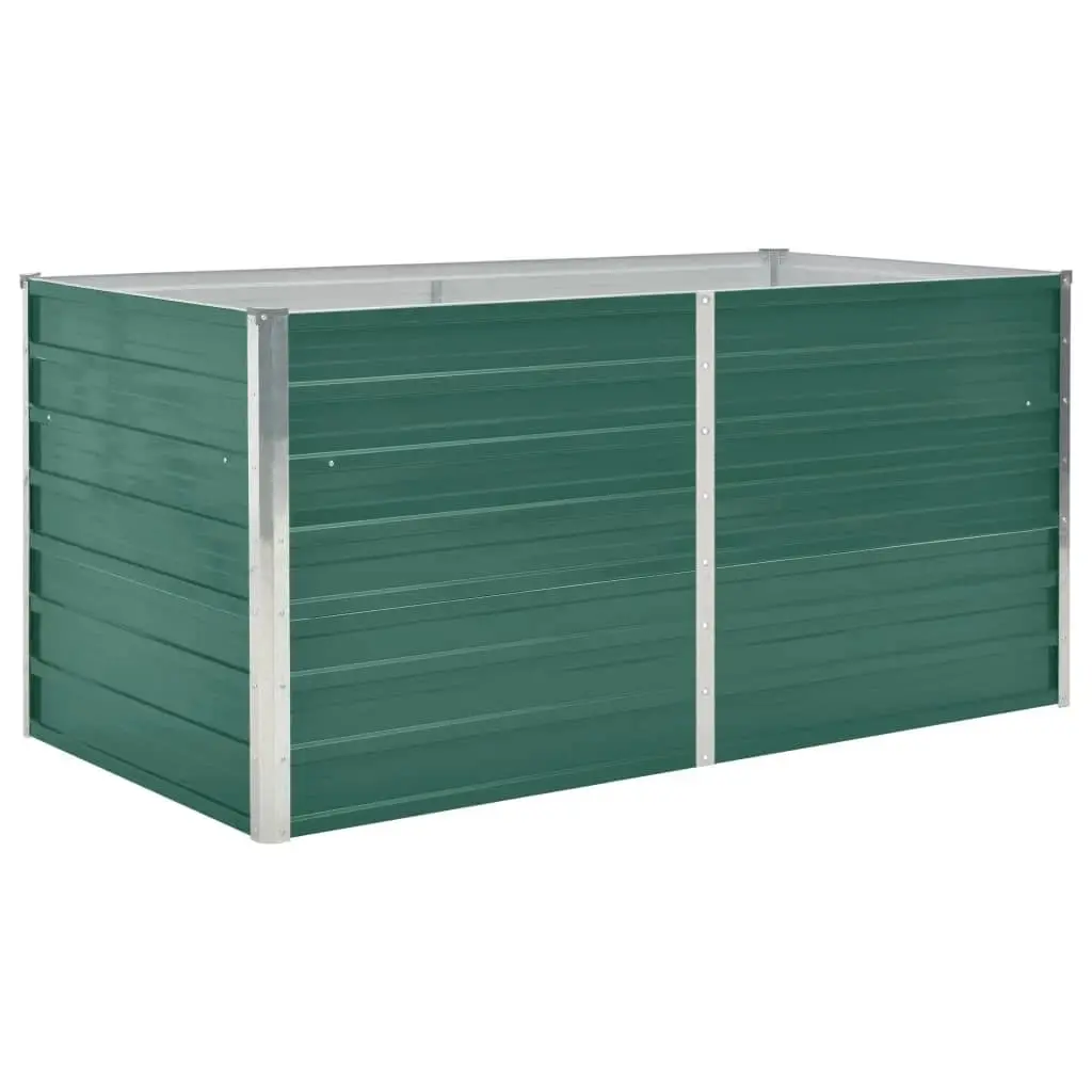 Raised Garden Bed 160x80x77 cm Galvanised Steel Green 47010 - Home & Garden