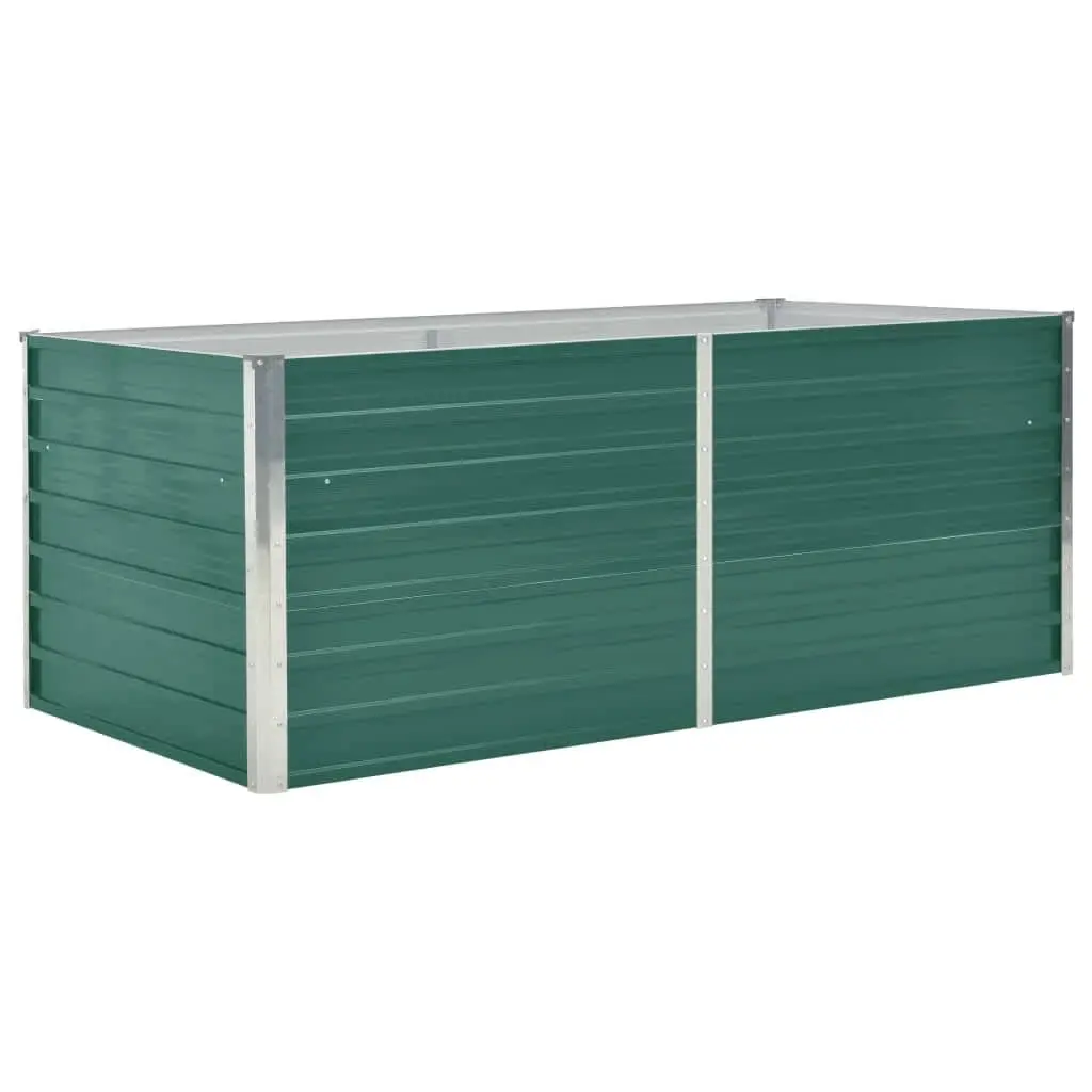 Raised Garden Bed 160x80x45 cm Galvanised Steel Green 47014 - Home & Garden