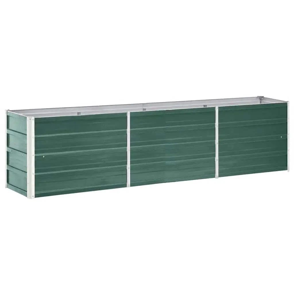 Garden Raised Bed Galvanised Steel 240x40x45 cm Green 47045 - Home & Garden