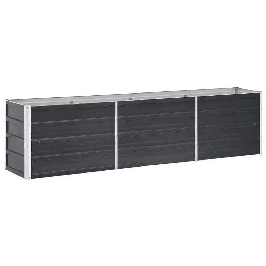 Garden Raised Bed Galvanised Steel 240x40x45 cm Anthracite 47047 - Home & Garden