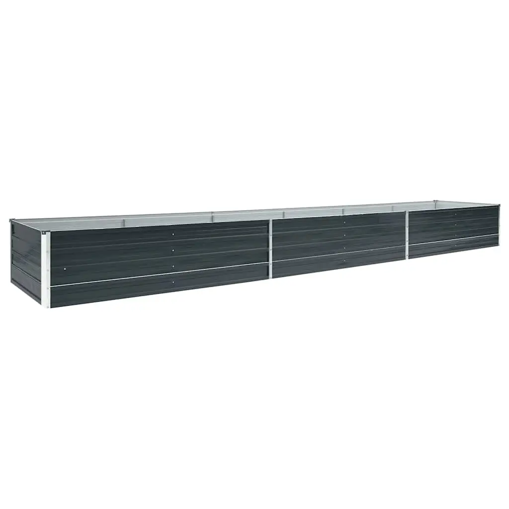 Garden Raised Bed Galvanised Steel 480x80x45 cm Anthracite 47067 - Home & Garden