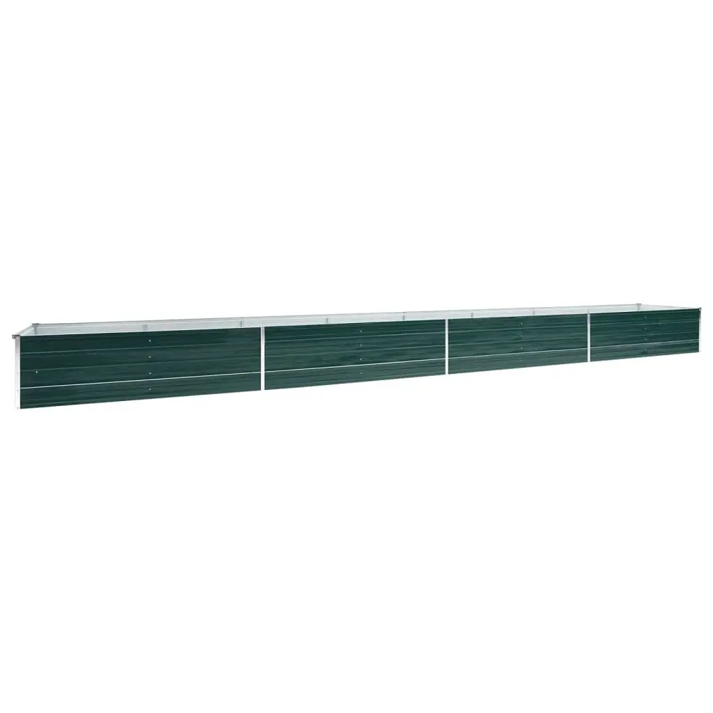 Garden Raised Bed Galvanised Steel 600x80x45 cm Green 47073 - Home & Garden