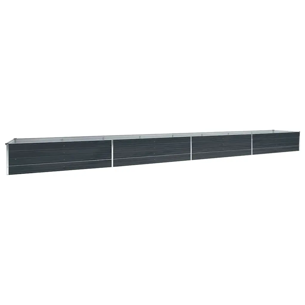 Garden Raised Bed Galvanised Steel 600x80x45 cm Anthracite 47075 - Home & Garden