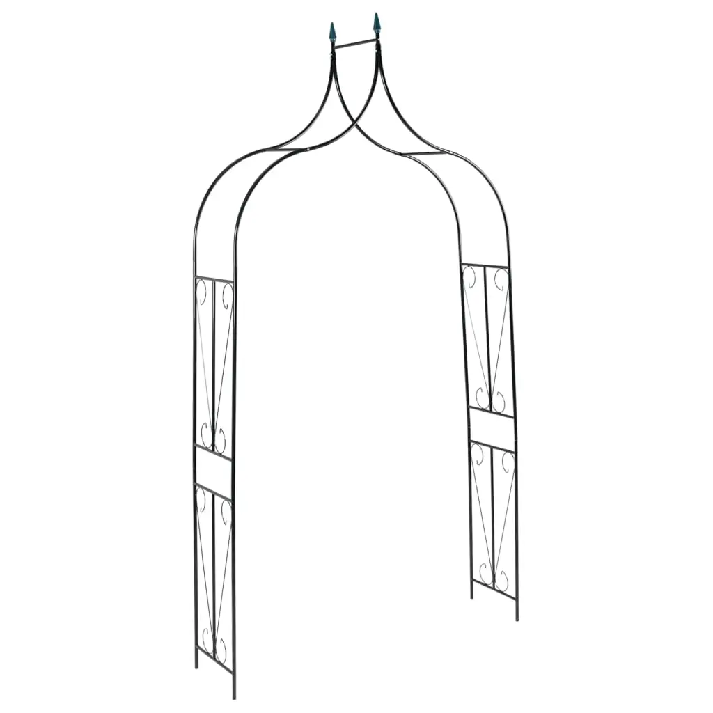 Garden Arch Dark Green 142x37x275 cm Iron 47094 - Home & Garden