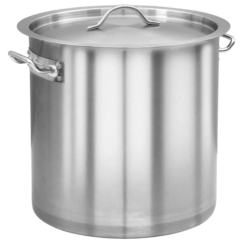 Stock Pot 26 L 32x32 cm Stainless Steel 51133 - Home & Garden