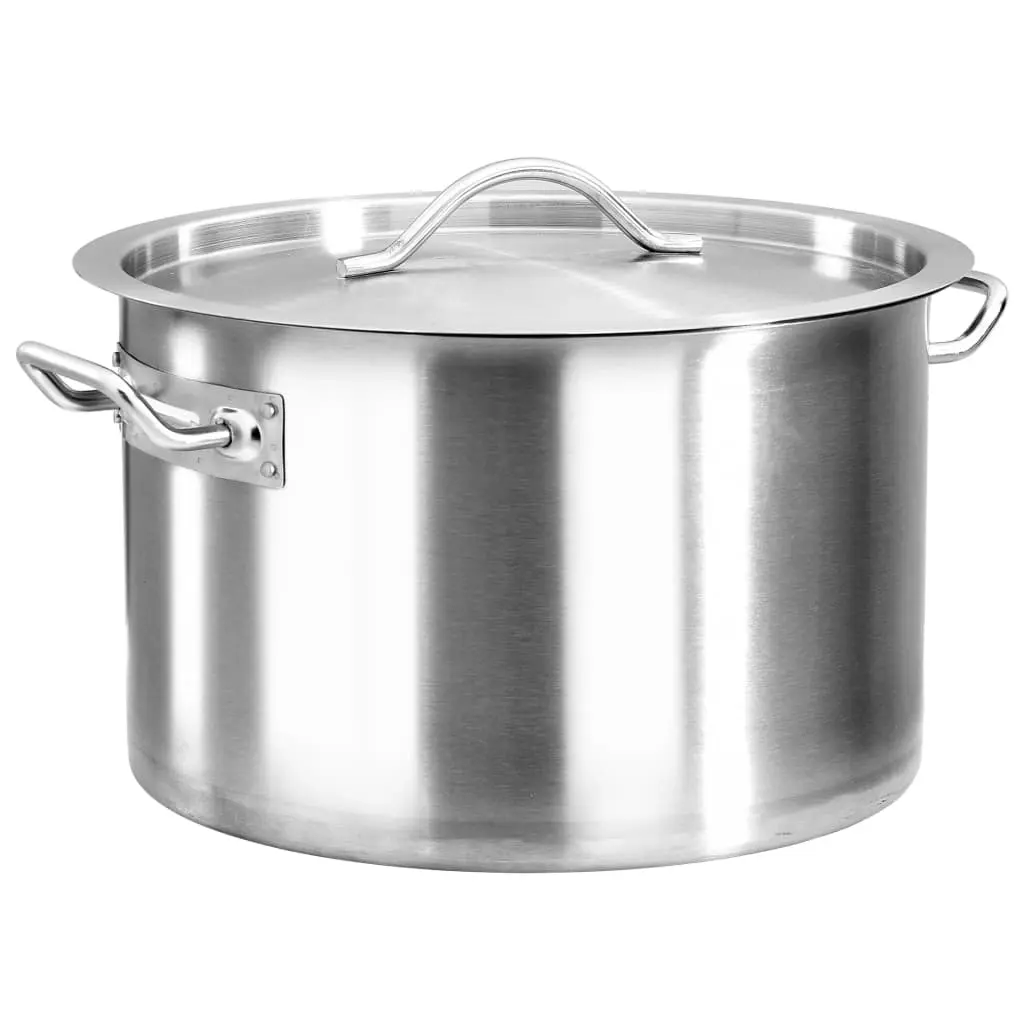 Stock Pot 32 L 40x26 cm Stainless Steel 51139 - Home & Garden