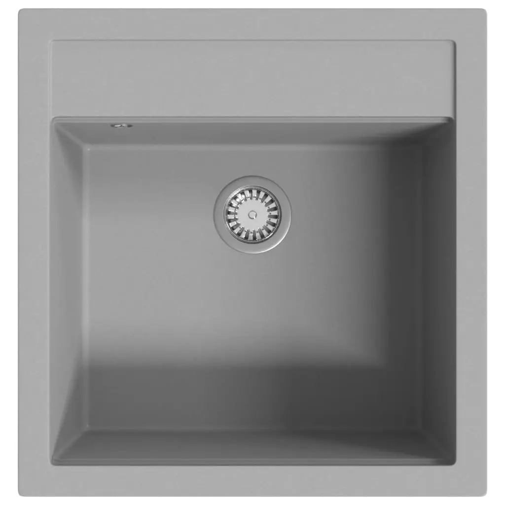 Granite Kitchen Sink Single Basin Grey 145521 - Hardware