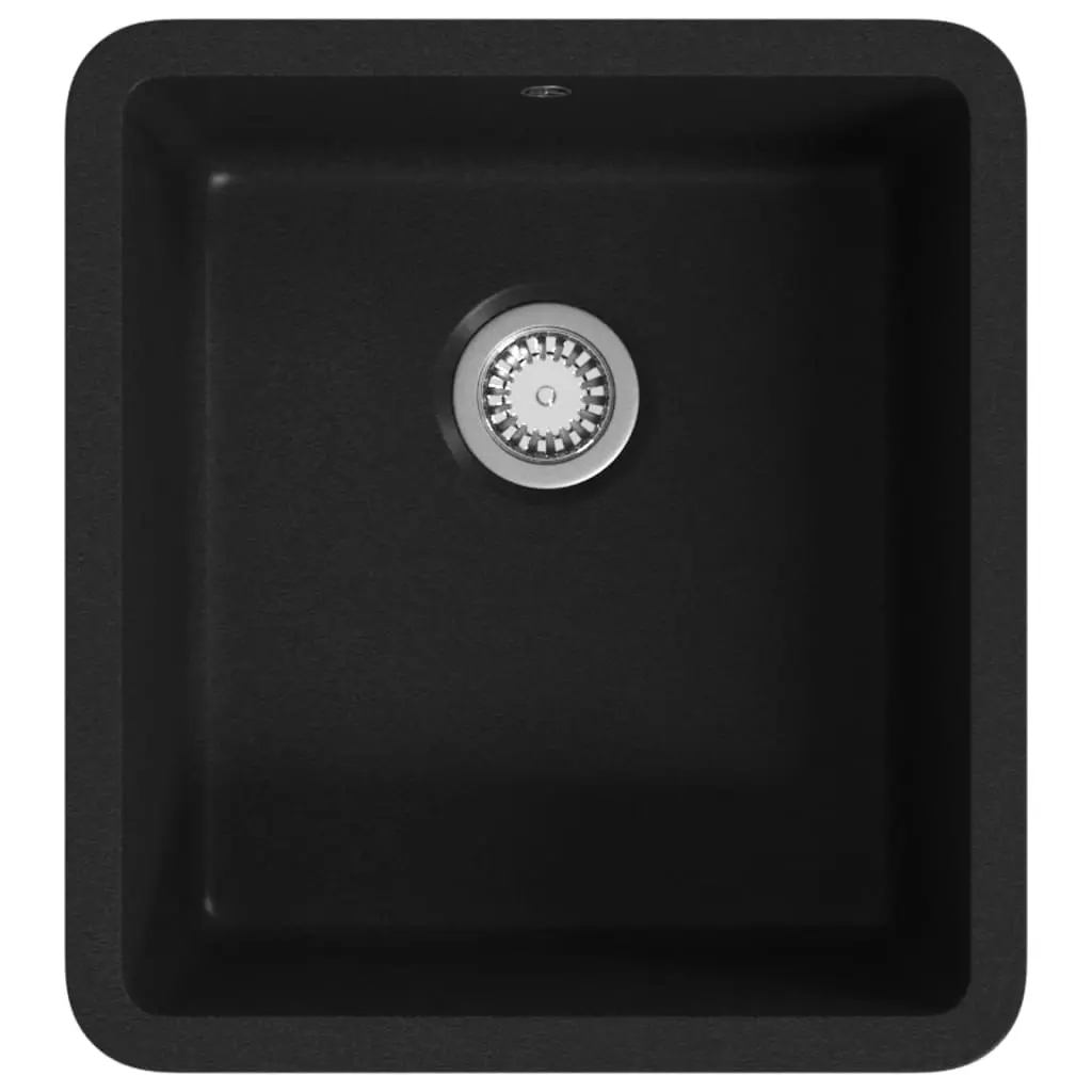 Granite Kitchen Sink Single Basin Black 145529 - Hardware
