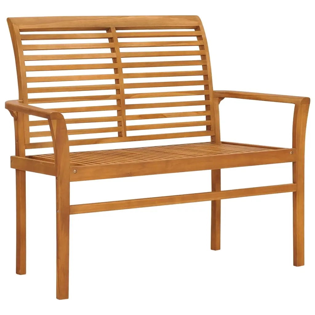Garden Bench 112 cm Solid Teak Wood 47407 - Up to 65% off Outdoor Furniture
