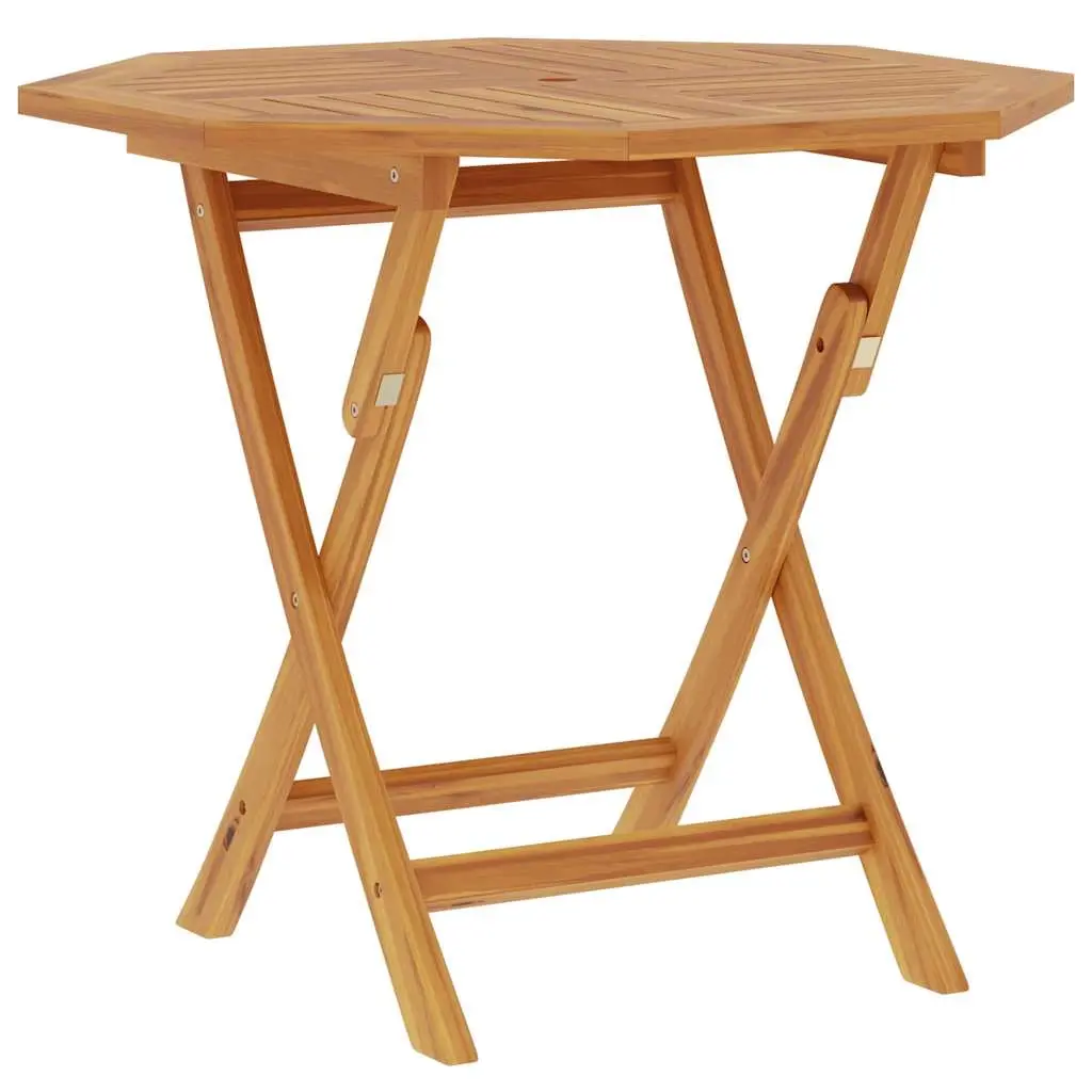 Folding Garden Table 85x85x76 cm Solid Teak Wood 47418 - Furniture