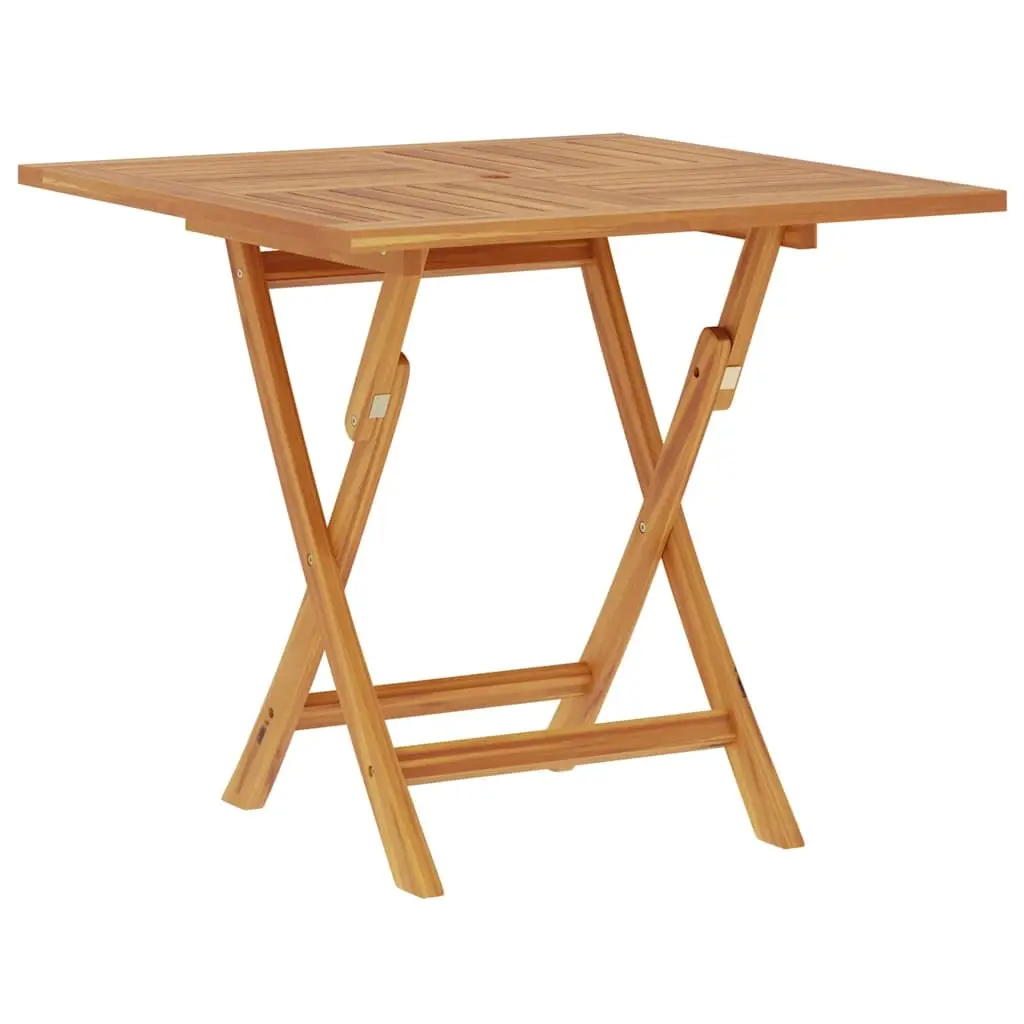 Folding Garden Table 85x85x76 cm Solid Teak Wood 47419 - Furniture