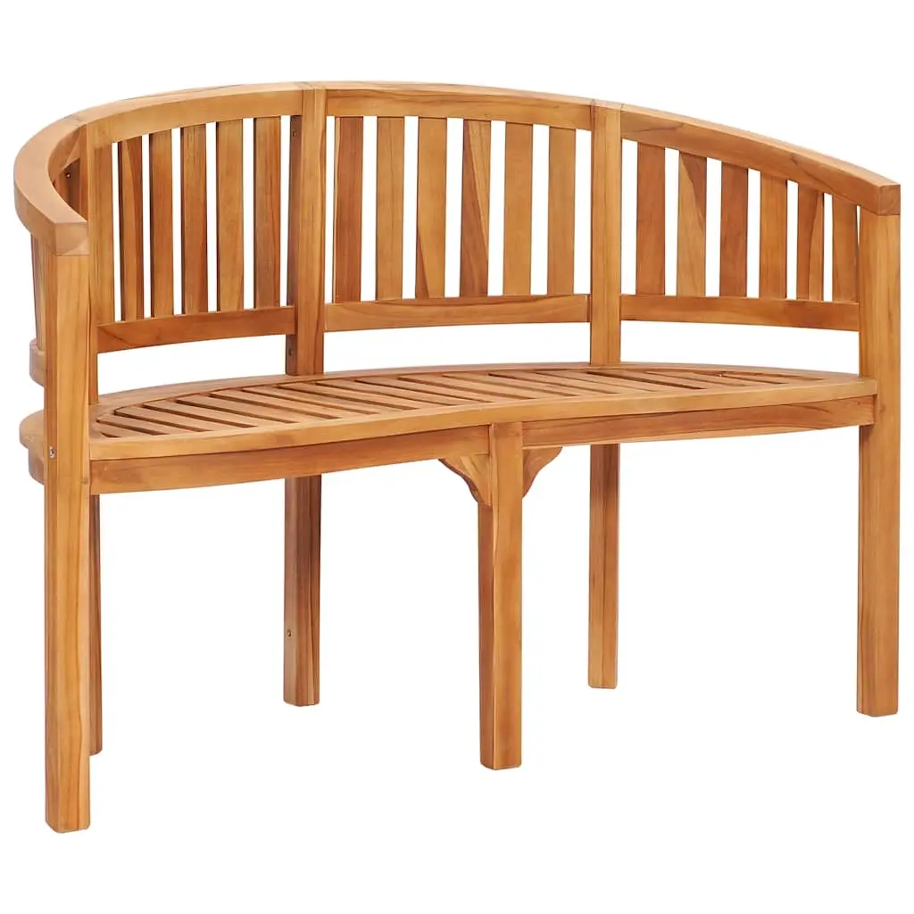 Banana Bench 120 cm Solid Teak Wood 48020 - Furniture