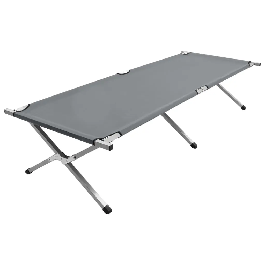 Camping Bed 210x80x48 cm XXL Grey 47738 - Sports & Outdoor