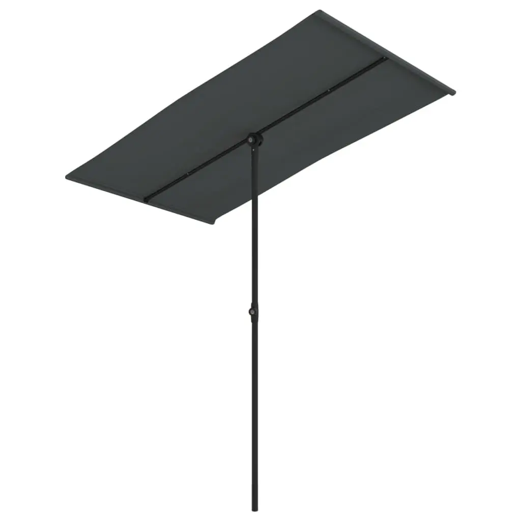 Garden Parasol with Aluminium Pole 180x110 cm Anthracite 47330 - Home & Garden