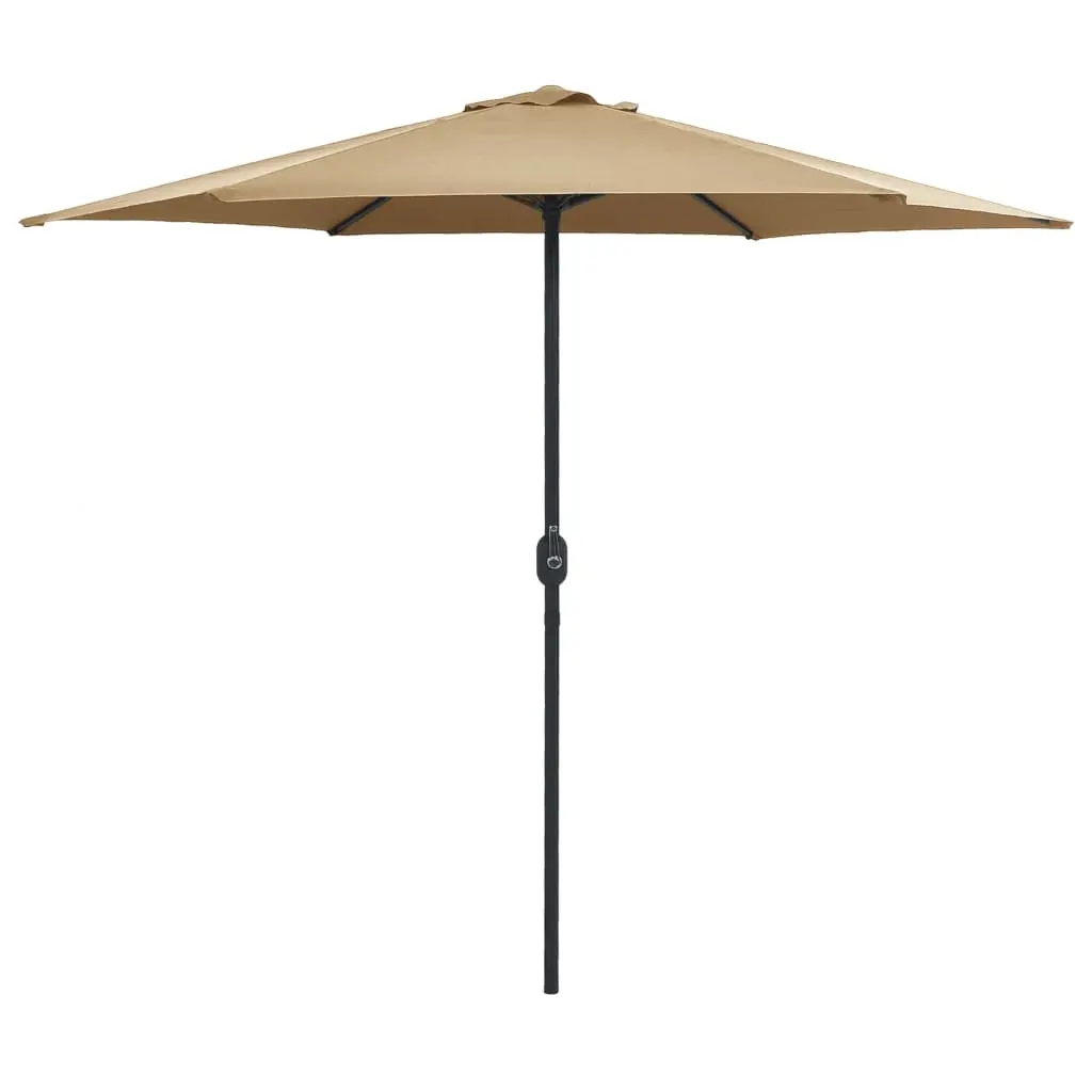 Garden Parasol with Aluminium Pole 270x246 cm Taupe 47347 - Home & Garden