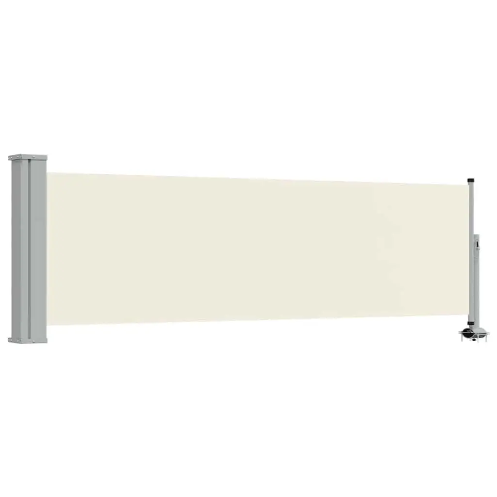 Patio Retractable Side Awning 80x300 cm Cream 48359 - Home & Garden