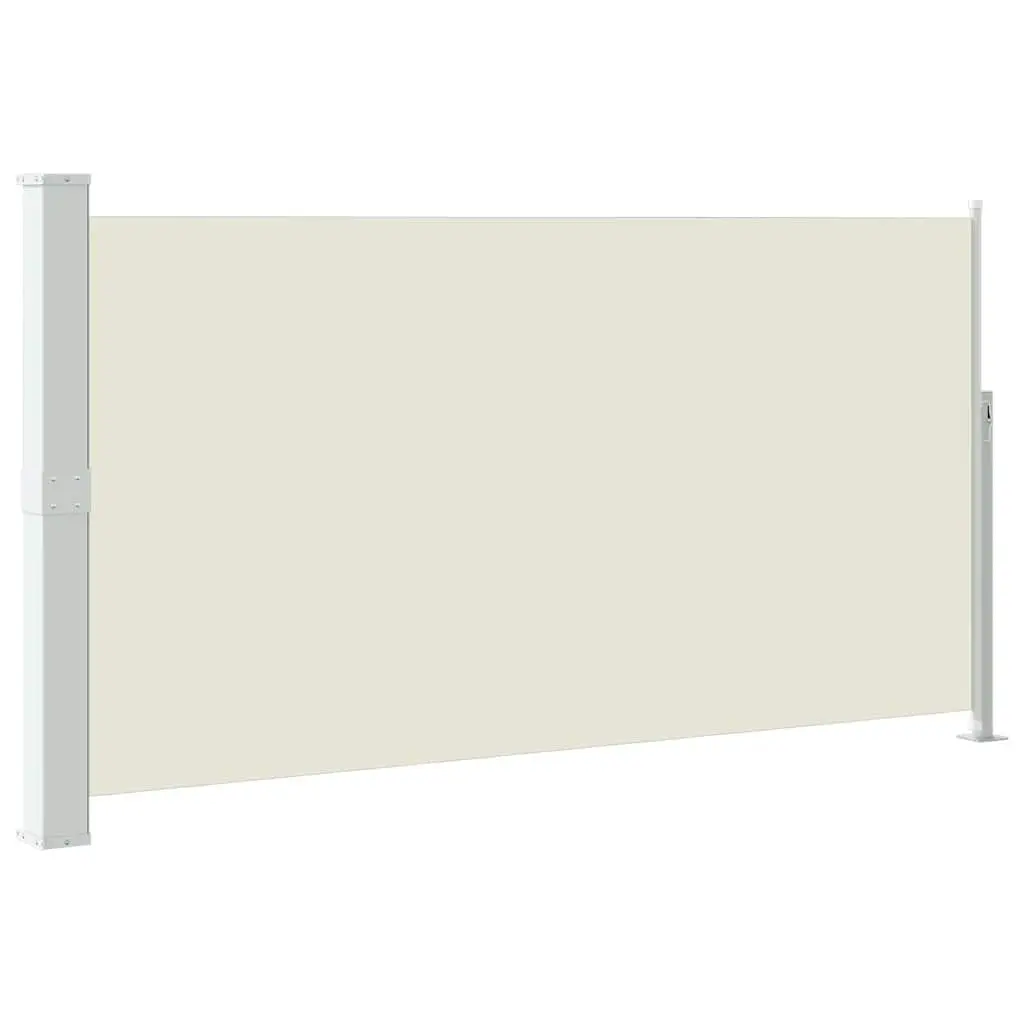 Patio Retractable Side Awning 170x300 cm Cream 48365 - Home & Garden