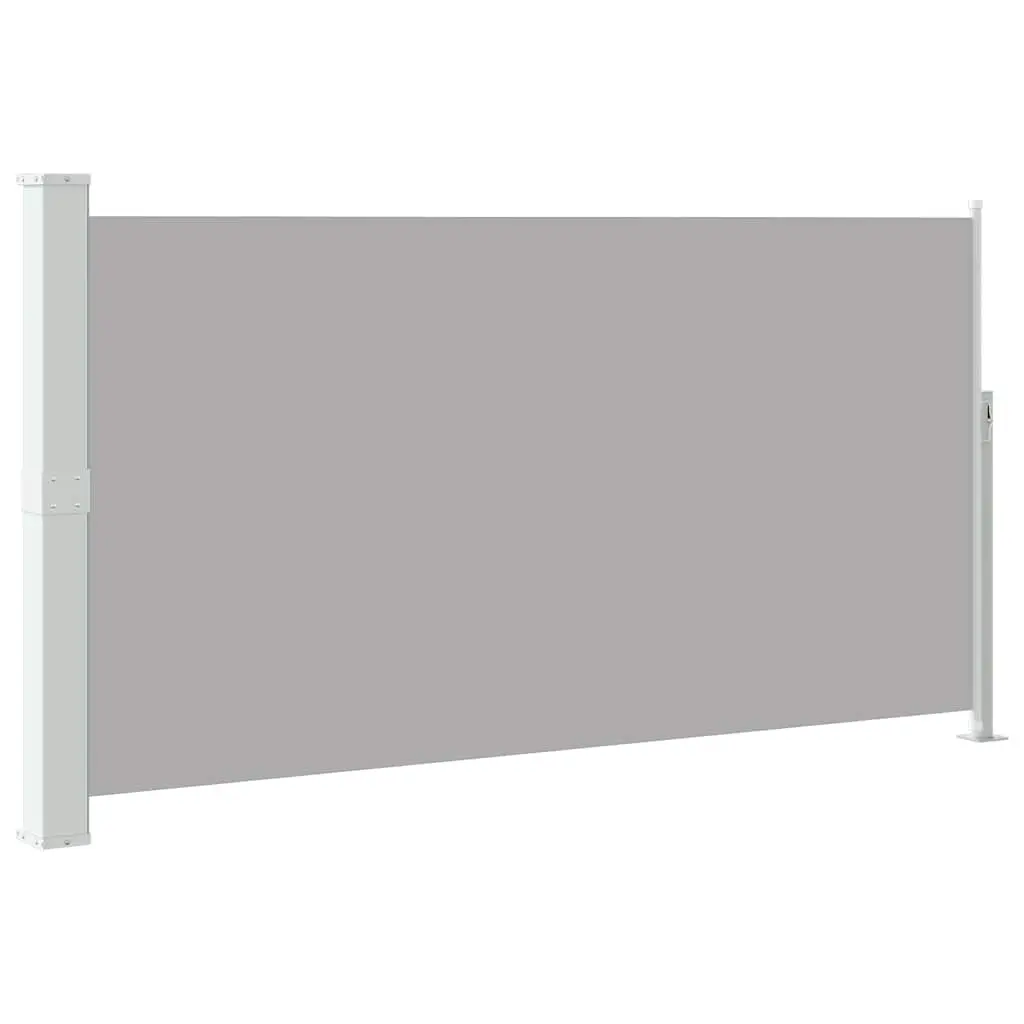 Patio Retractable Side Awning 170x300 cm Grey 48368 - Home & Garden