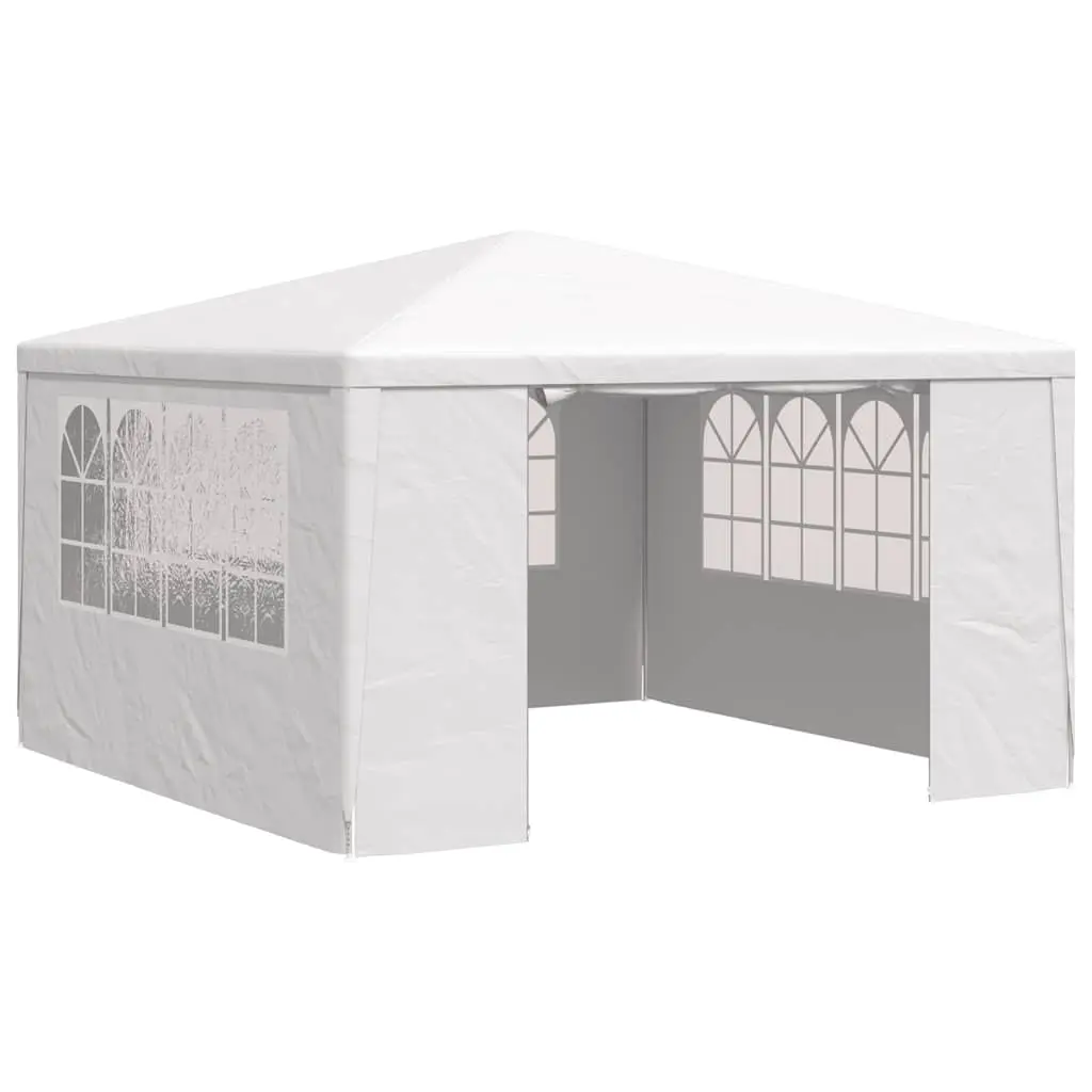 Professional Party Tent with Side Walls 4x4 m White 90 g/m² 48525 - Home & Garden