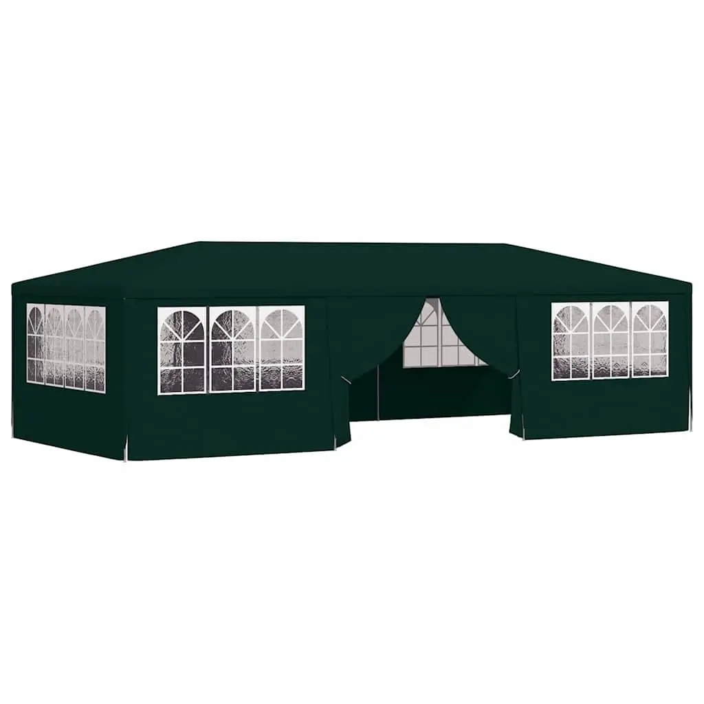 Professional Party Tent with Side Walls 4x9 m Green 90 g/m² 48540 - Home & Garden