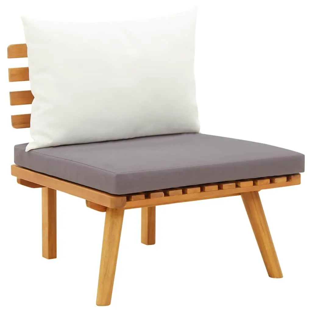 Garden Chair with Cushions Solid Acacia Wood 46671 - Up to 65% off Outdoor Furniture