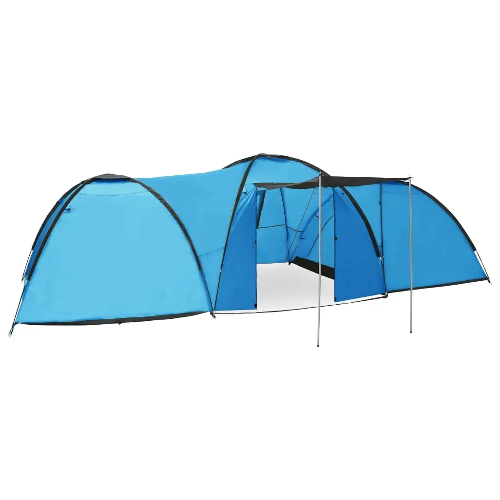 Camping Igloo Tent 650x240x190 cm 8 Person Blue 92230 - Sports & Outdoor