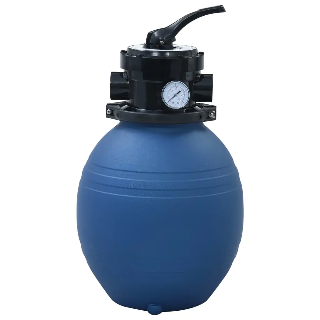 Pool Sand Filter with 4 Position Valve Blue 300 mm 92246 - Home & Garden