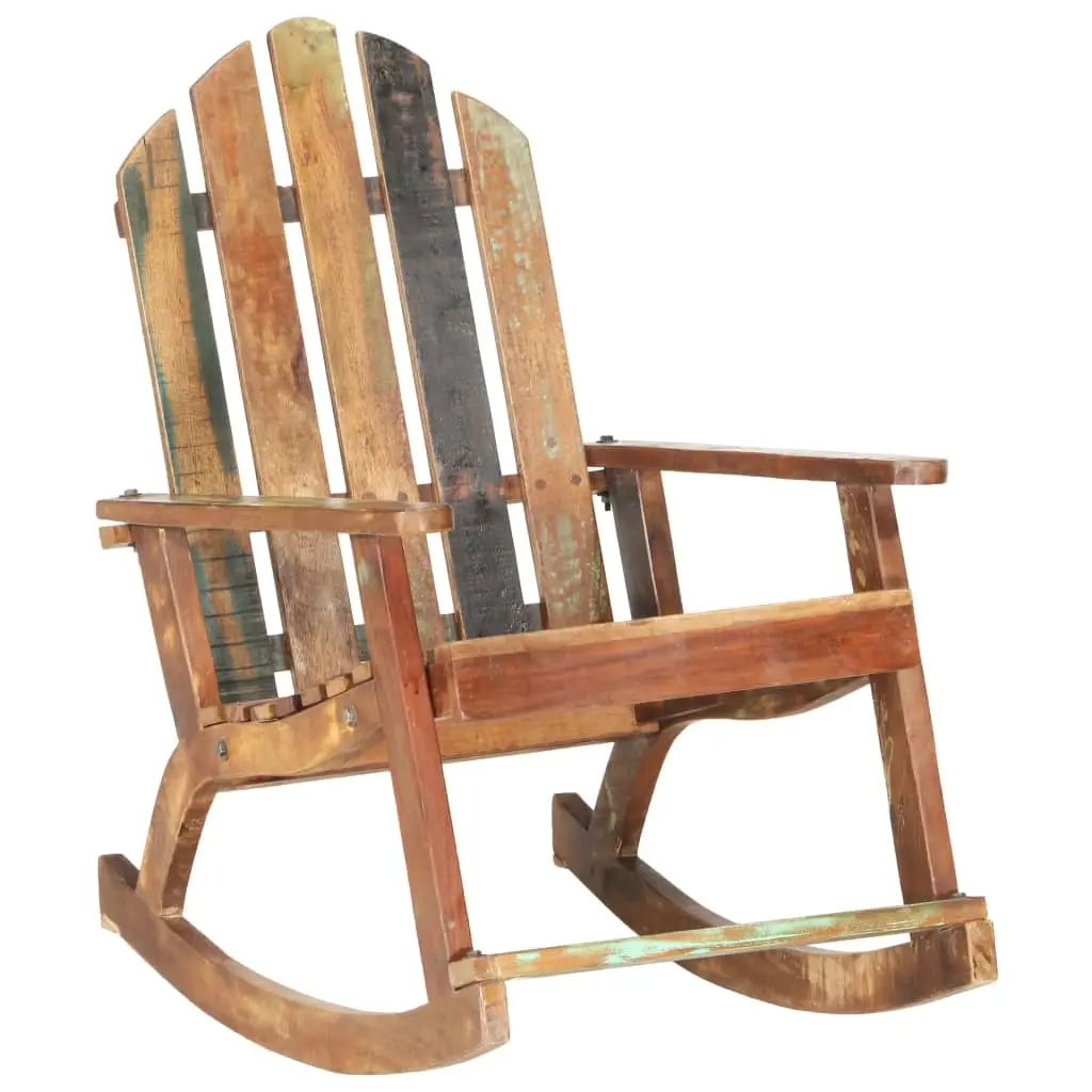 Garden Rocking Chair Solid Reclaimed Wood 285882 - Furniture