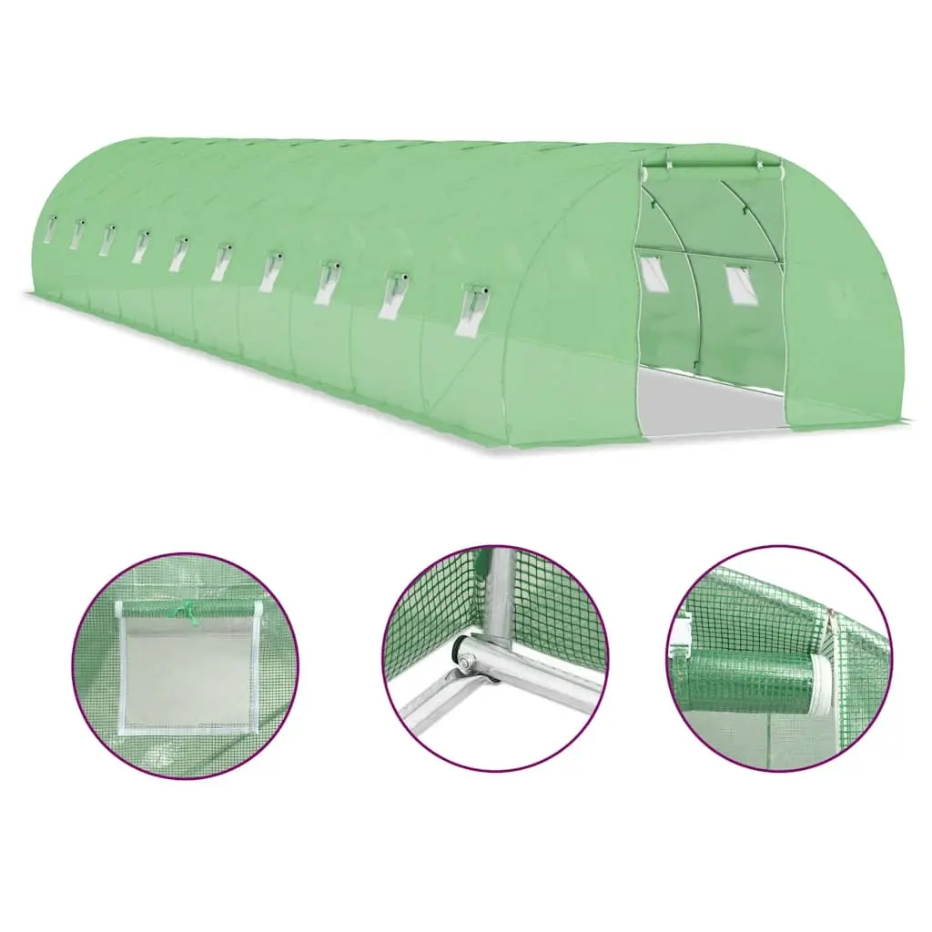 Greenhouse 45 m² 15x3x2 m 48156 - Home & Garden