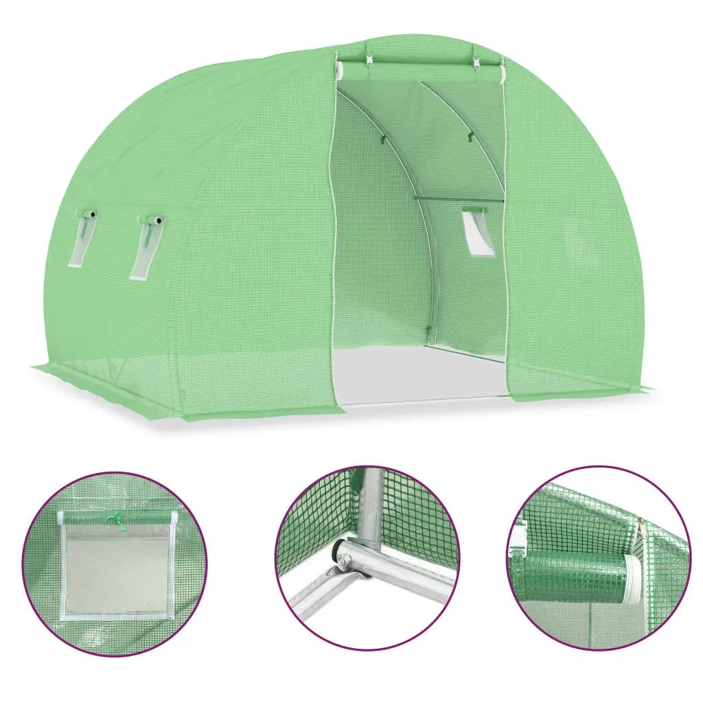 Greenhouse 6 m² 3x2x2 m 48158 - Home & Garden