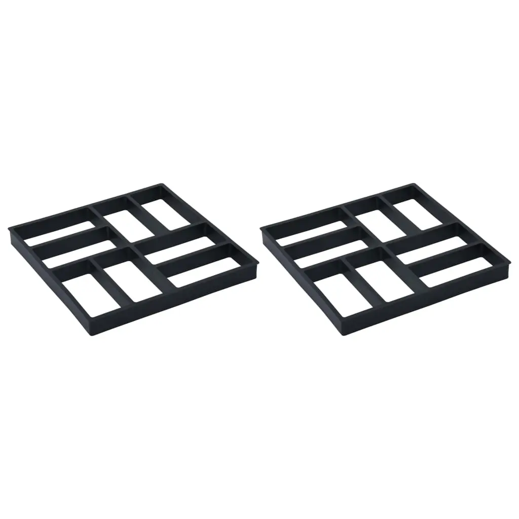 Pavement Moulds 2 pcs 40x40x4 cm Plastic 48610 - Hardware