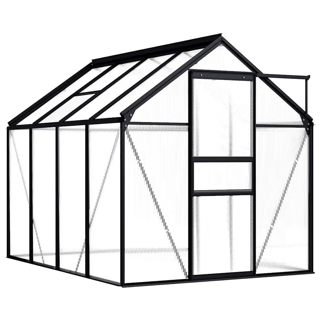 Greenhouse Anthracite Aluminium 4.75 m² 48210 - Home & Garden