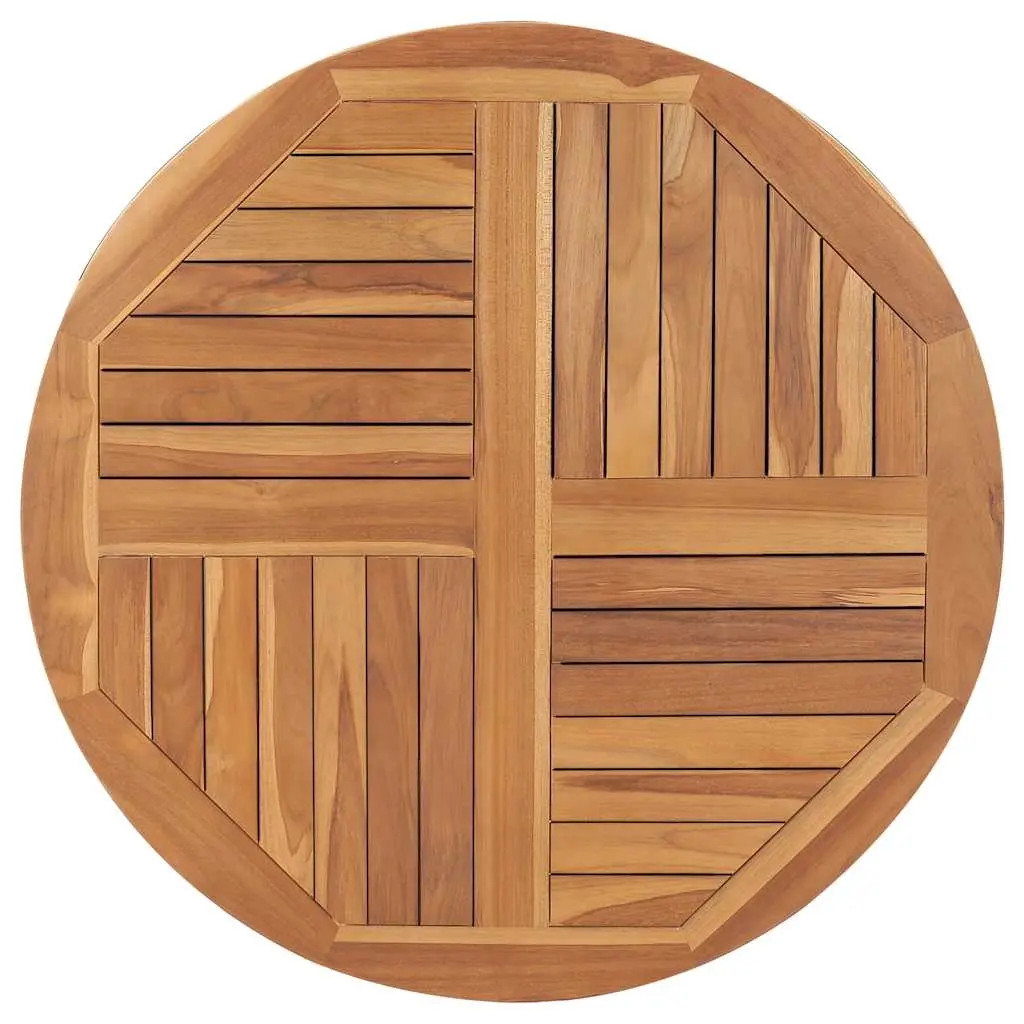 Table Top Solid Teak Wood Round 2.5 cm 90 cm 48987 - Furniture