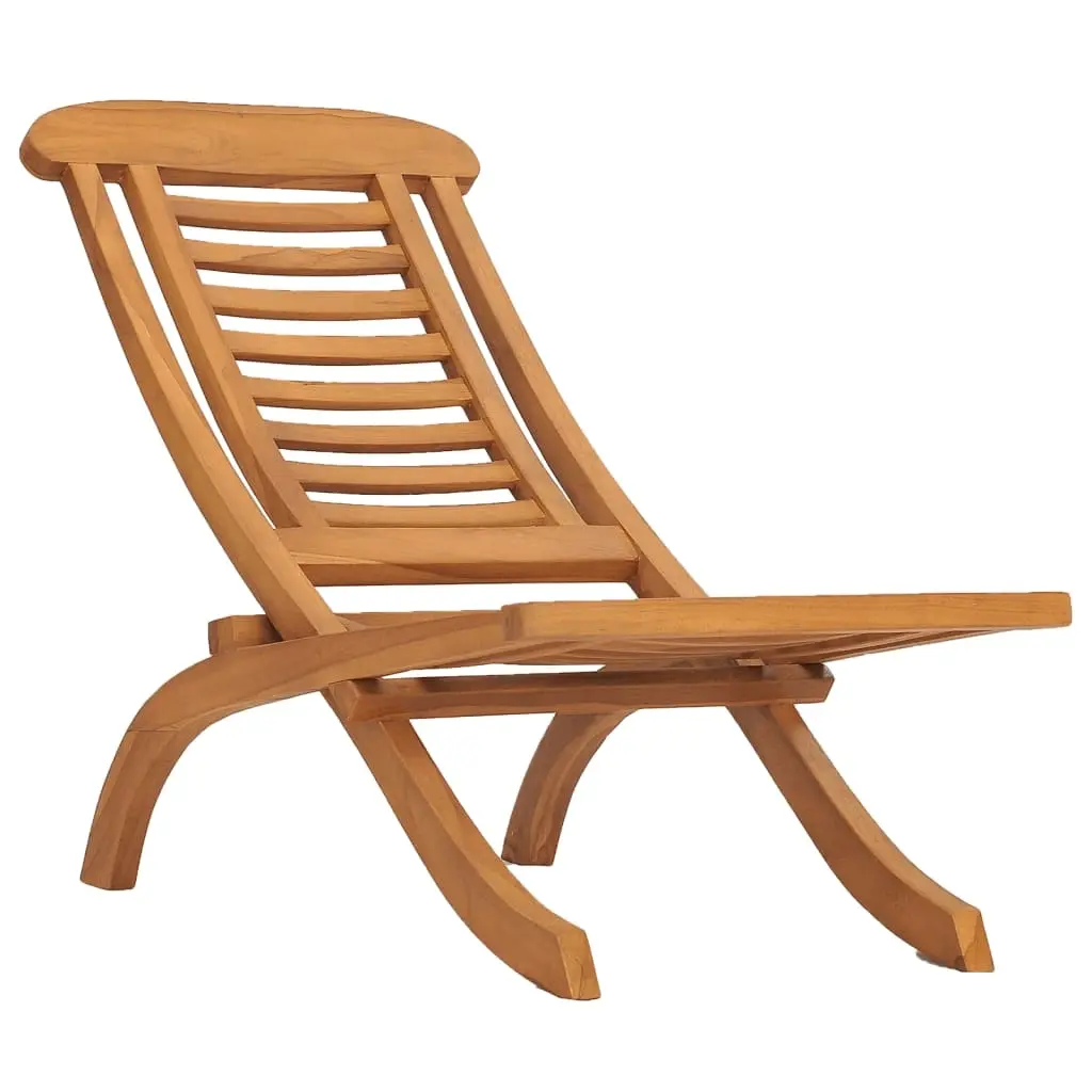 Folding Garden Chair Solid Teak Wood 49381 - Furniture