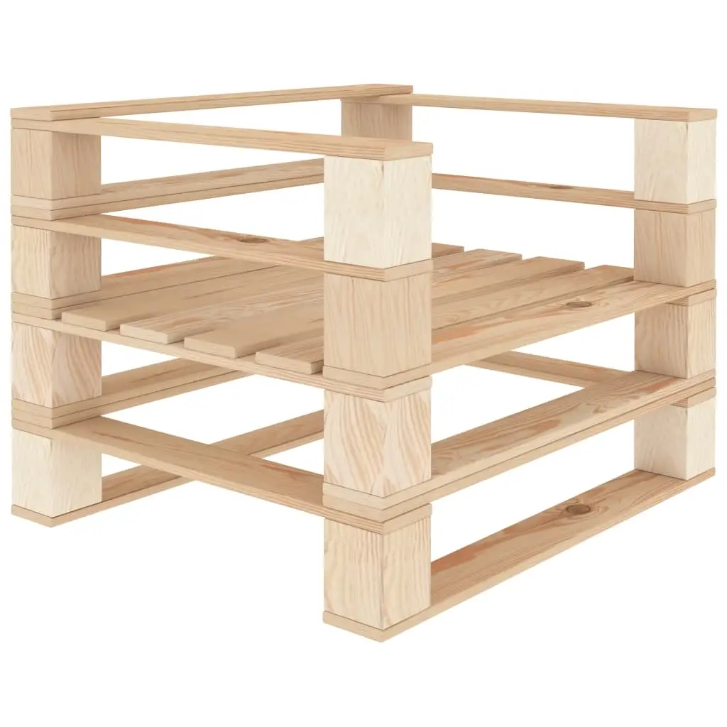 Garden Pallet Armchair Wood 49327 - Furniture