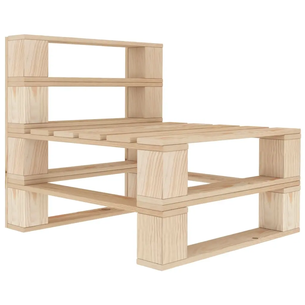Garden Pallet Middle Sofa Wood 49329 - Furniture