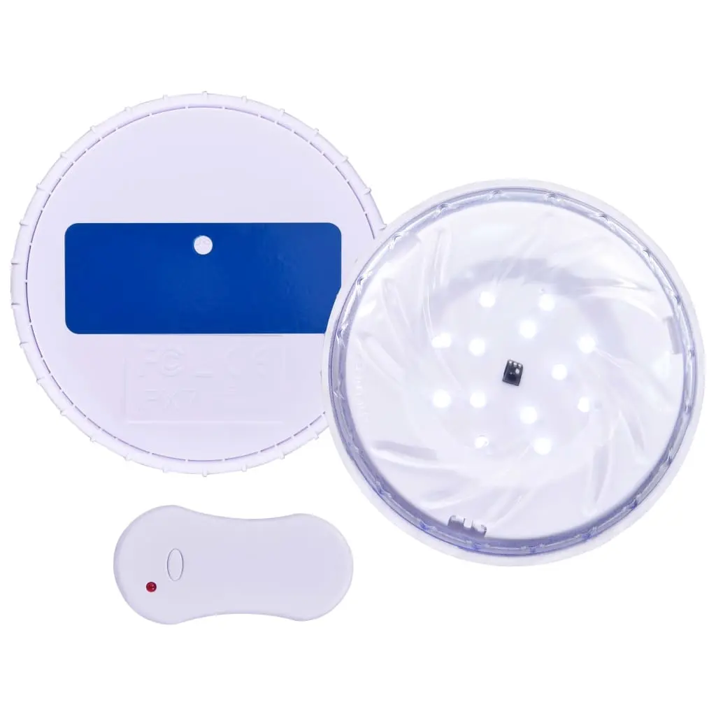 Submersible Floating Pool LED Lamp with Remote Control White 92296 - Home & Garden