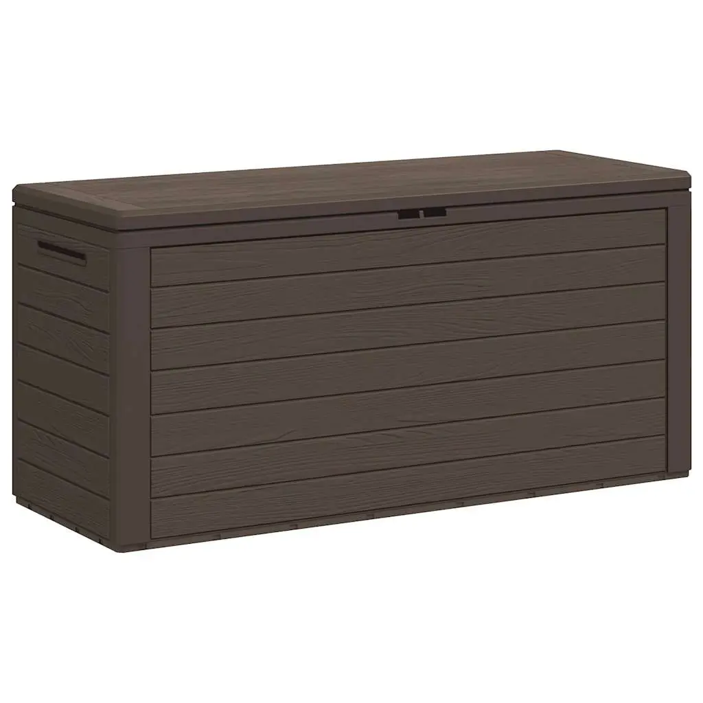 Garden Storage Box Brown 116x44x55 cm 49443 - Outdoor Storage Boxes - Up to 60% off