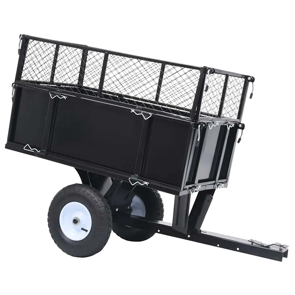 Tipping Trailer for Lawn Mower 150 kg Load 92449 - Home & Garden