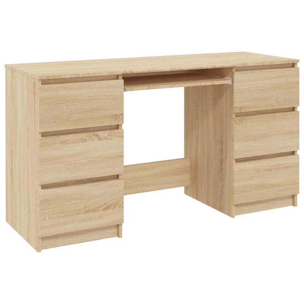 Writing Desk Sonoma Oak 140x50x77 cm Engineered Wood 800813 - Save up to 70% Off Office Furniture Specials