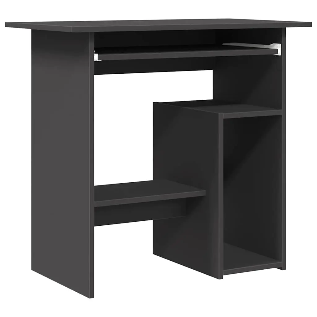 Desk Grey 80x45x74 cm Engineered Wood 801366 - Furniture