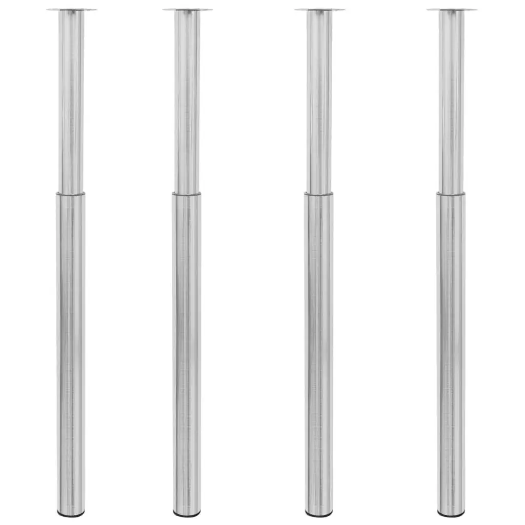 Telescopic Table Legs 4 pcs Stainless Steel 710 mm-1100 mm 3051487