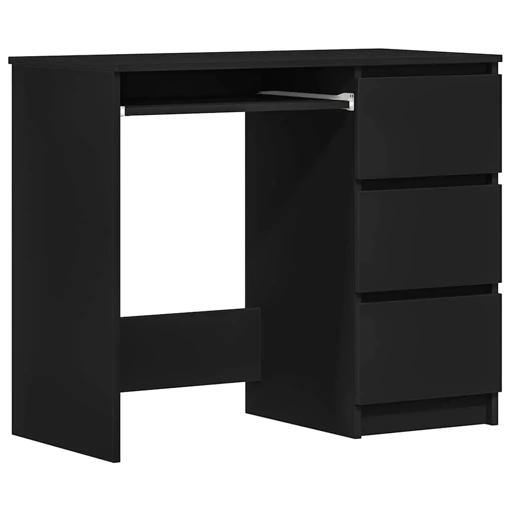 Desk Black 90x45x76 cm Engineered Wood 801374 - Save up to 70% Off Office Furniture Specials