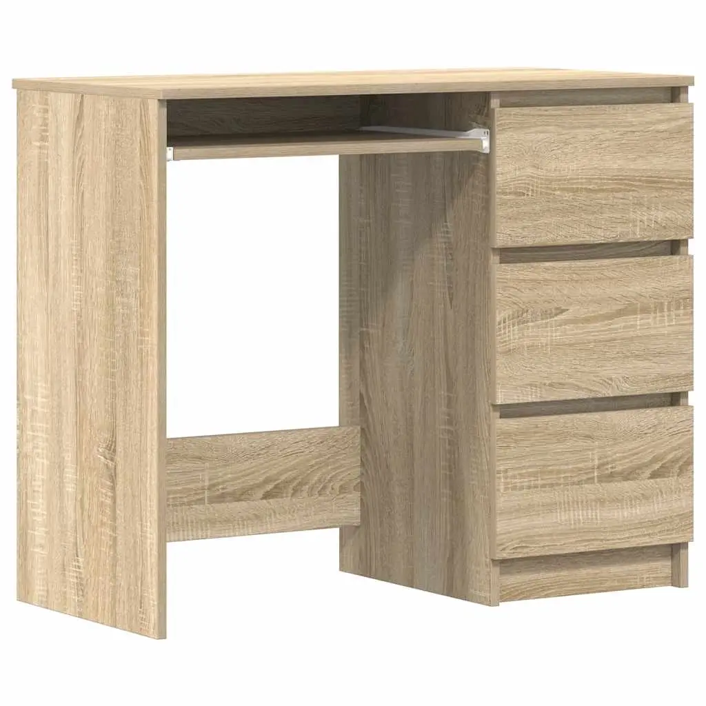 Desk Sonoma Oak 90x45x76 cm Engineered Wood 801376 - Furniture