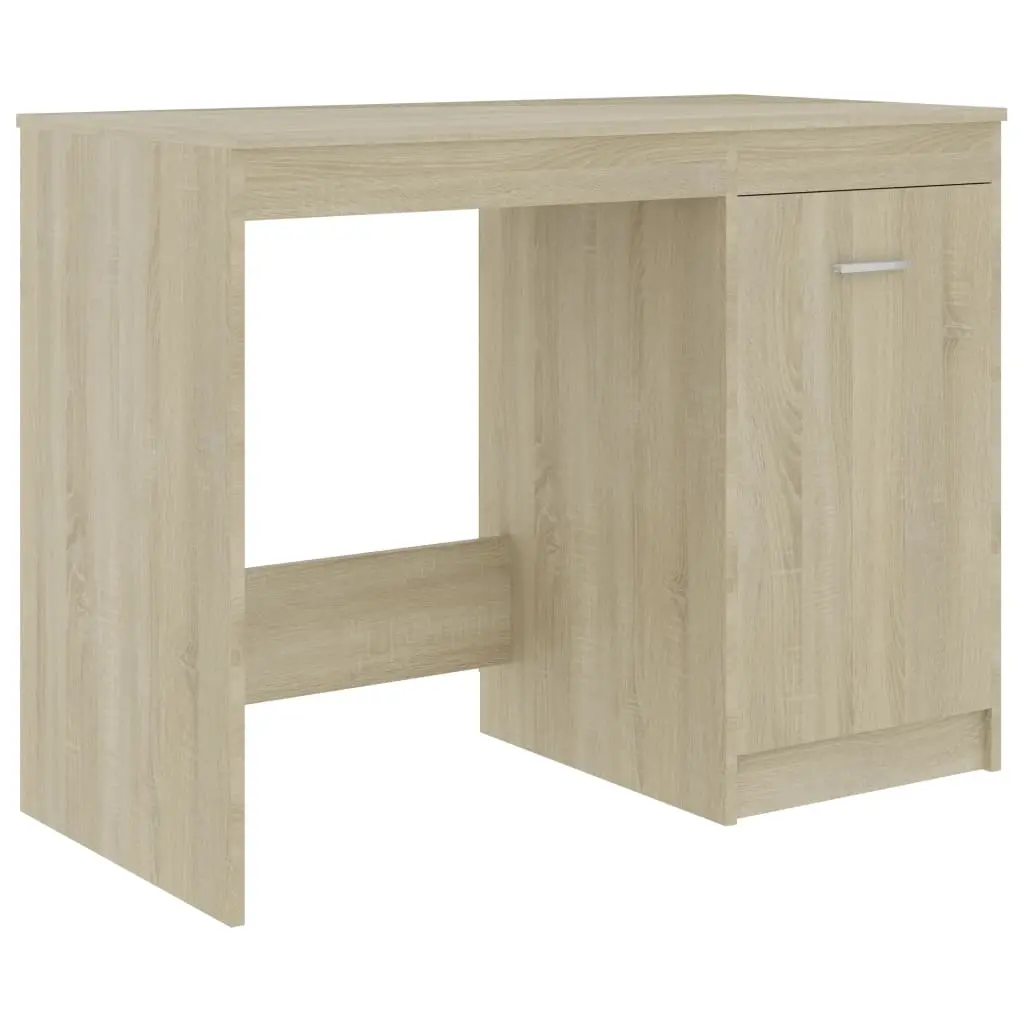 Desk Sonoma Oak 100x50x76 cm Engineered Wood 801799 - Furniture